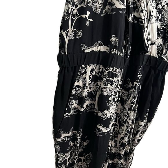 Diane Von Furstenberg Shanty Two Silk Floral Jumpsuit Size 2 - Picture 6 of 13